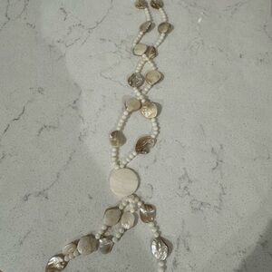 Elegant Pearl and Shell Necklace
